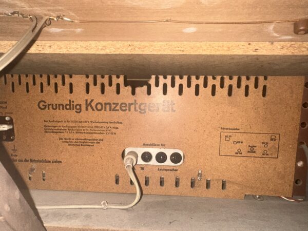 Vintage Grundig Konzertgerät Stereo Radio Cabinet with Philips AG 1035 Record Player