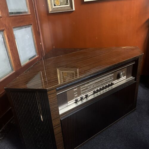 Vintage Grundig Konzertgerät Stereo Radio Cabinet with Philips AG 1035 Record Player