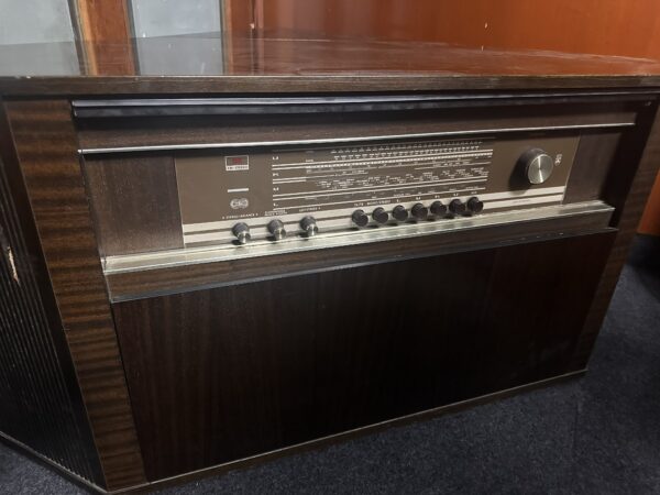 Vintage Grundig Konzertgerät Stereo Radio Cabinet with Philips AG 1035 Record Player