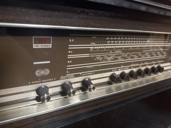 Vintage Grundig Konzertgerät Stereo Radio Cabinet with Philips AG 1035 Record Player