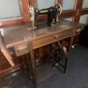 Vintage Dürkopp 108 K Treadle Sewing Machine with Original Wooden Table & Cast-Iron Pedal Base