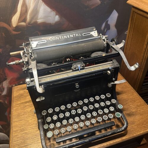 Antique Continental Standard Typewriter by Wanderer-Werke Siegmar-Schönau – German QWERTZ Mechanical Office Typewriter